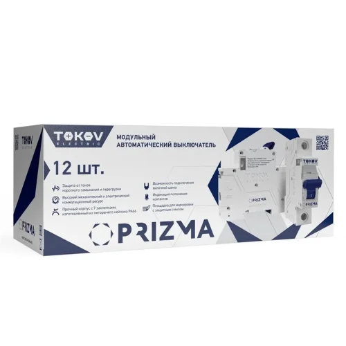 Выключатель автоматический модульный 1п C 25А 6кА PRIZMA TOKOV ELECTRIC TKE-PZ60-MCBI-1-25-C - фото 2