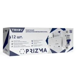 Выключатель автоматический модульный 1п C 25А 6кА PRIZMA TOKOV ELECTRIC TKE-PZ60-MCBI-1-25-C