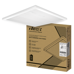 Панель светодиодная универсальная ДВО-02-EMERGENCY 3640-ПРИЗМА 36Вт 4000К без БАП-10W90 IP40 595х595x15мм NEOX