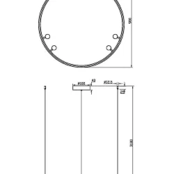 Подвесной светильник Satellite 3000-4000К 40Вт (Черный)