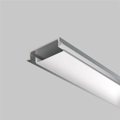 Алюминиевый профиль встраиваемый с накладным фланцем 30x6 (Серебро, 2 м), ALM-3006-S-2M 632018 (Серебро) - фото 4