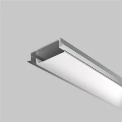 Алюминиевый профиль встраиваемый с накладным фланцем 30x6 (Серебро, 2 м), ALM-3006-S-2M 632018 (Серебро)