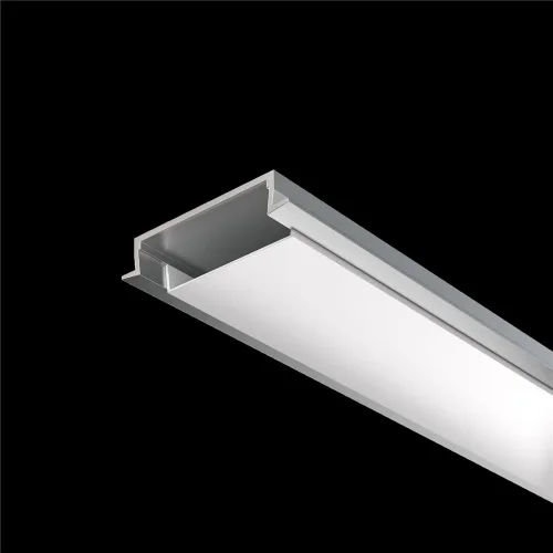 Алюминиевый профиль встраиваемый с накладным фланцем 30x6 (Серебро, 2 м), ALM-3006-S-2M 632018 (Серебро) - фото 5