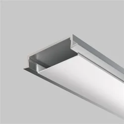 Алюминиевый профиль встраиваемый с накладным фланцем 30x6 (Серебро, 2 м), ALM-3006-S-2M 632018 (Серебро) 632018