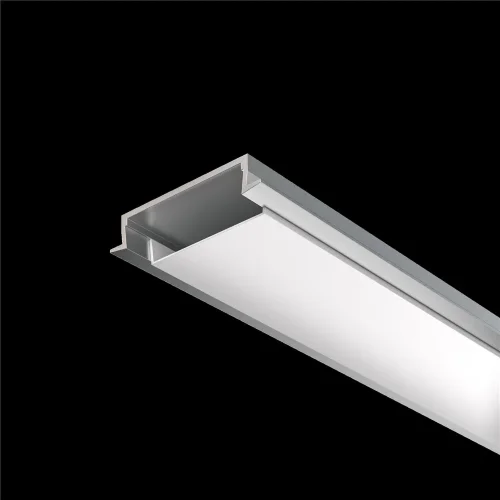 Алюминиевый профиль встраиваемый с накладным фланцем 30x6 (Серебро, 2 м), ALM-3006-S-2M 632018 (Серебро) 632018 - фото 6