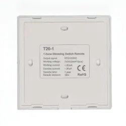 Сенсорная панель T20-1 White IC24 (DIM, 1 zone, RF 2.4GHz, 3VDC(AAAx2))