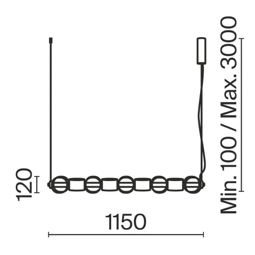 Подвесной светильник Ритмо / Ritmo 3000К 22Вт (Хром) MOD381PL-L45CH3K - фото 17
