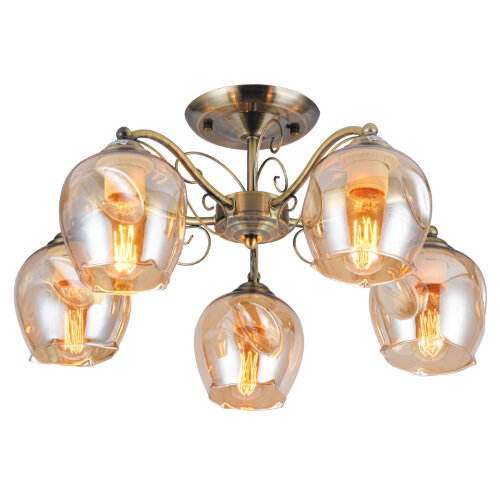 Светильник потолочный Luminarte GARDA-CL40E27-5AB Тип ламп 5*E27 - фото.