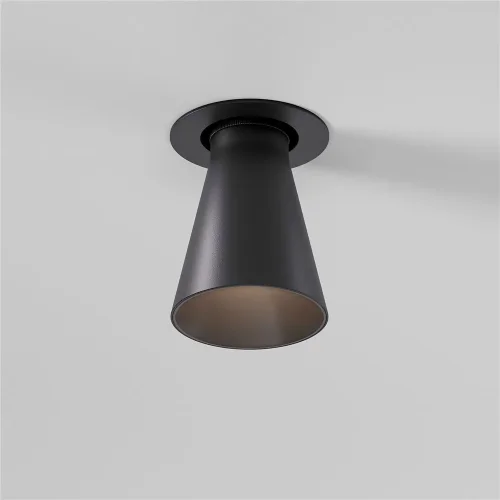 светильник встраиваемый с антибликовой решеткой Bell 8W 3000K черный 25097/LED - фото 2