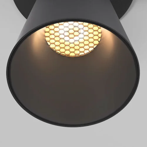 светильник встраиваемый с антибликовой решеткой Bell 8W 3000K черный 25097/LED - фото 3