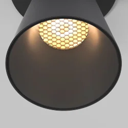 светильник встраиваемый с антибликовой решеткой Bell 8W 3000K черный 25097/LED (068058)