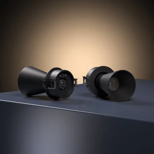 светильник встраиваемый с антибликовой решеткой Bell 8W 3000K черный 25097/LED - фото 4