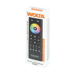 Пульт WOLTA SMART WRC-07/BK для лент RGB, RGBW, RGBW+MIX, 4 зоны IP20 2,4ГГц черный