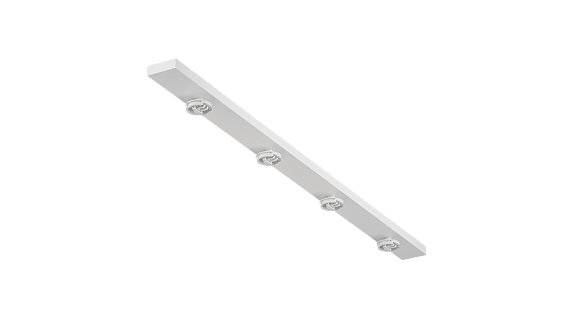 Крепление сменное М14 для светильников MINI VILLY, поворотное накладное четверное, цвет Белый, MINI-VL-M14-WH - фото