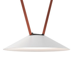 Cветильник для трека-ремня Belty Smart, серия Flow, со светодиодом, D300*H71мм, 48V DC, 20W, RA90, 120°, 2700-6500K, IP20, белый с черным, алюминий, Denkirs DK5664-WH+BK