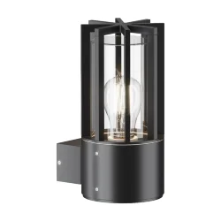 Настенный светильник (бра) Баррель / Barrel E27x1 15Вт IP 54 (Графит) O453WL-01GF