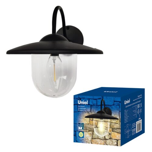 USL-F-152/PT200 LONDON Cветильник настенный на солнечной батарее с филаментной лампой. Теплый белый свет. 1*АА Ni-Mh аккумулятор в/к. IP44. TM Uniel - фото