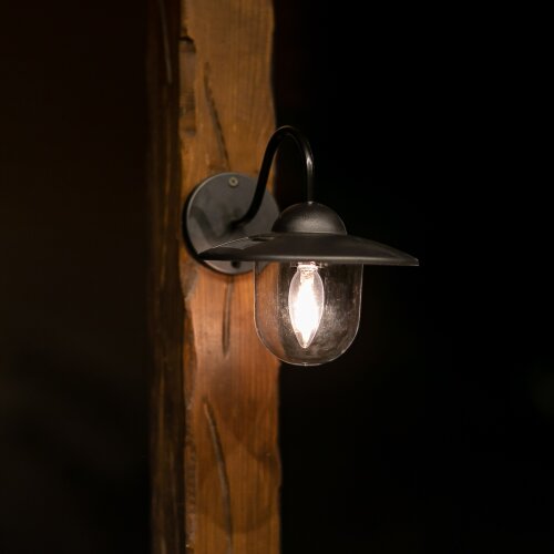 USL-F-152-PT200 LONDON Cветильник настенный на солнечной батарее с филаментной лампой, Теплый белый свет, 1xАА Ni-Mh аккумулятор в-к, IP44, TM Uniel - фото 5