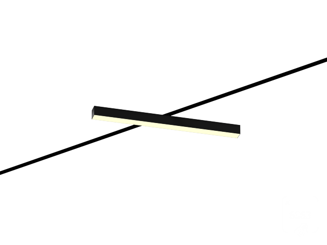 Трековый светильник 6063 5050 TR2 (RAL9005/750mm/LT70 — 3K/28W) - фото 1
