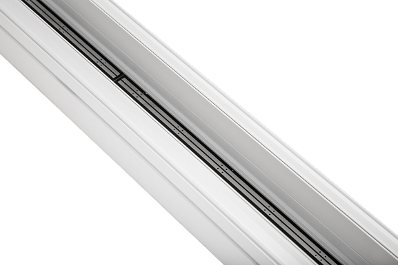 Трек SY низковольтный встраиваемый в натяжной потолок без провода питания, белый, SY-601201-CL-2-WH - фото