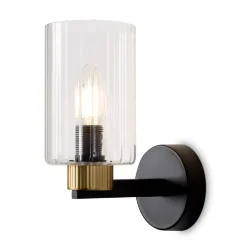 Настенный светильник (бра) Freya FR2051WL-01BBS1 (Черный и Латунь)