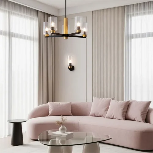 Настенный светильник (бра) Freya FR2051WL-01BBS1 (Черный и Латунь) - фото 2