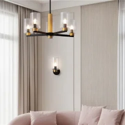 Настенный светильник (бра) Freya FR2051WL-01BBS1 (Черный и Латунь)