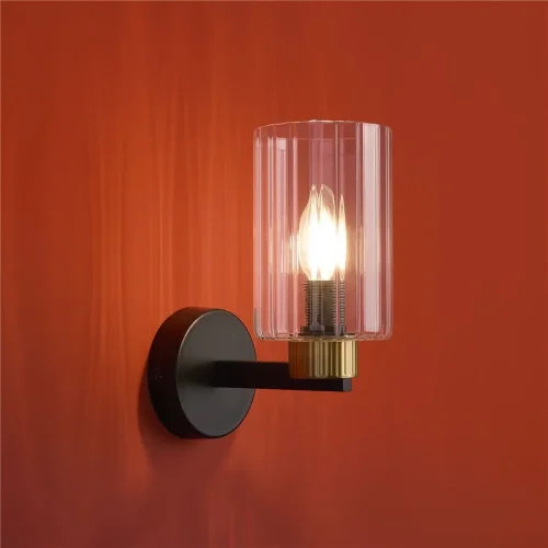 Настенный светильник (бра) Freya FR2051WL-01BBS1 (Черный и Латунь) - фото 8