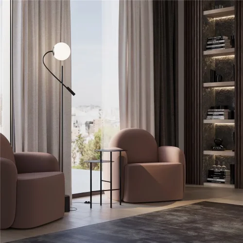 Напольный светильник (торшер) Fly 4000К 3Вт (Черный) - фото 8