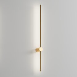 Бра 1000 мм, 3000К, IP20, 12 Вт, матовое золото, Denkirs DK5014-SG