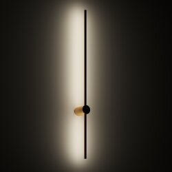 Бра 1000 мм, 3000К, IP20, 12 Вт, матовое золото, Denkirs DK5014-SG