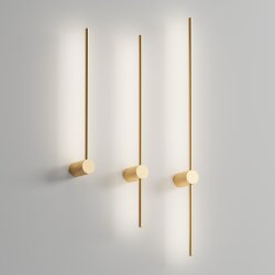 Бра 1000 мм, 3000К, IP20, 12 Вт, матовое золото, Denkirs DK5014-SG