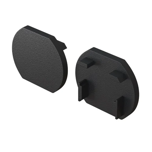 Заглушка для круглого шинопровода, 2 шт. Basity, черный (Черный) - фото