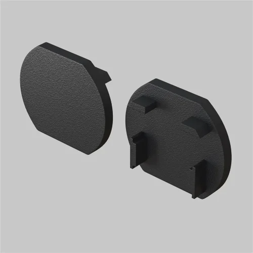 Заглушка для круглого шинопровода, 2 шт. Basity, черный (Черный) TRA172EC-R-11B - фото 2