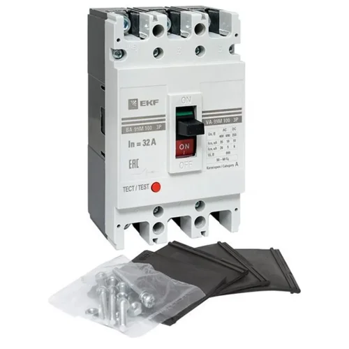 Выключатель автоматический 3п 100/32А 35кА ВА-99М PROxima EKF mccb99-100-32m - фото 2