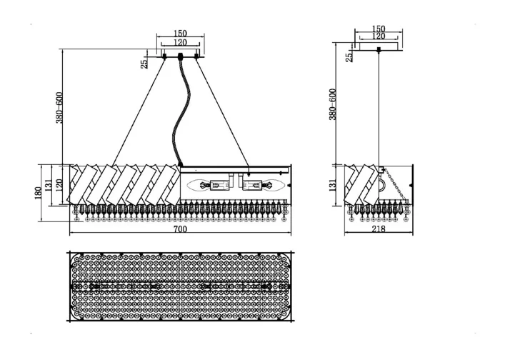 Подвесной светильник Maytoni MOD017PL-04BS (Латунь) - фото 5