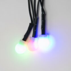 ULD-S0500-100-DGA MULTI IP20 COLORBALLS-1 Гирлянда светодиодная с контроллером Разноцветные шарики-1, 5м, 100 светодиодов, Разноцветный свет, Провод зеленый