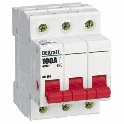 Выключатель-разъединитель 3п 100А ВН-102 DEKraft 17012DEK