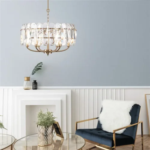 Подвесной светильник Suite E14х6 (Латунь) - фото 9