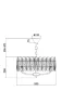 Подвесной светильник Сюита / Suite E14х6 (Латунь) MOD122PL-06BS - фото 8