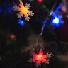 ULD-S0700-050-DTA MULTI IP20 SNOWFLAKES-3 Гирлянда светодиодная с контроллером Снежинки-3, 50 светодиодов, 7 м, разноцветная, IP20.провод прозрачный - фото 7