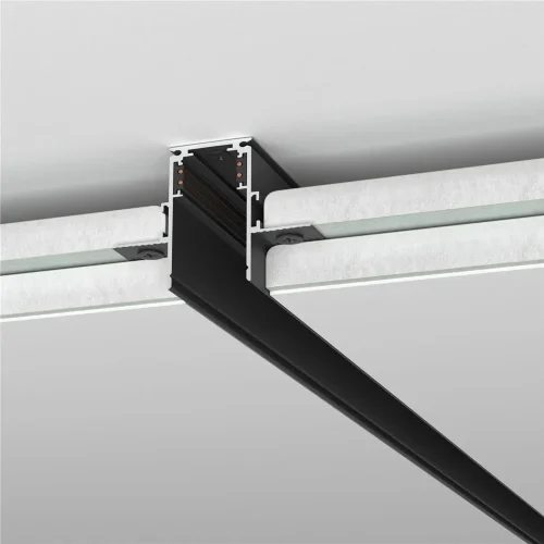 Slim Magnetic Шинопровод встраиваемый под ГКЛ 12,5мм черный (3м) 85208/00 85208/00 - фото