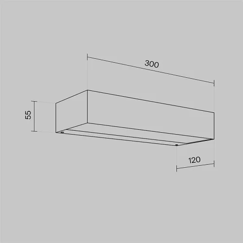 Настенный светильник (бра) Lot 3000K 20Вт IP 65 (Графит) - фото 13