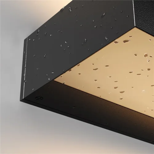 Настенный светильник (бра) Lot 3000K 20Вт IP 65 (Графит) - фото 12