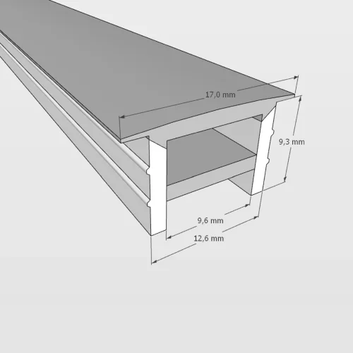 Cиликоновая оболочка встраиваемая T1210KB S41 (12*10mm, pcb 8mm) - фото I