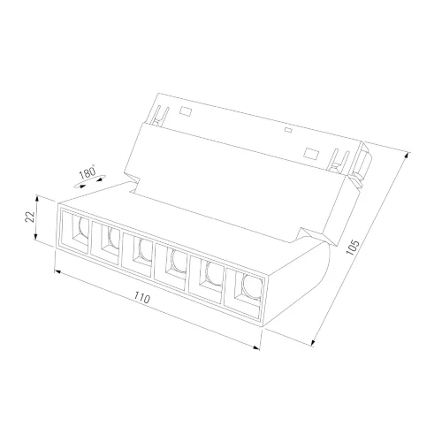 Slim Magnetic Умный трековый светильник 6W 2700-6500K Dim HL01 (черный) 85194/01 - фото 8
