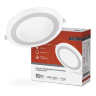 Панель светодиодная встраиваемая круглая RLP-BL 16Вт 230В 4000К 960Лм 195мм с подсветкой белая IP20 IN HOME - Фото 2