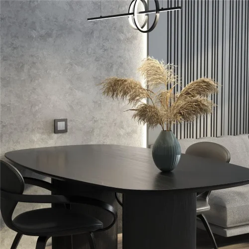 Рамка из поликарбоната на 1 пост Slab бронза софт W0012963 - фото 3