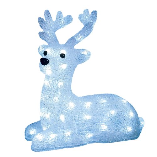 ULD-M3133-050-STA WHITE IP20 LYING FAWN Фигура светодиодная Лежащий оленёнок, 50 светодиодов, 31x15x33 см, цвет-свечения- белый, IP20 - фото 2