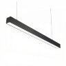ULO-K10D 25W-3000K-L100 IP40 BLACK Светильник линейный светодиодный подвесной, Теплый белый свет 3000K, 2800Лм, Алюминий, Цвет черный, TM Uniel - фото 1